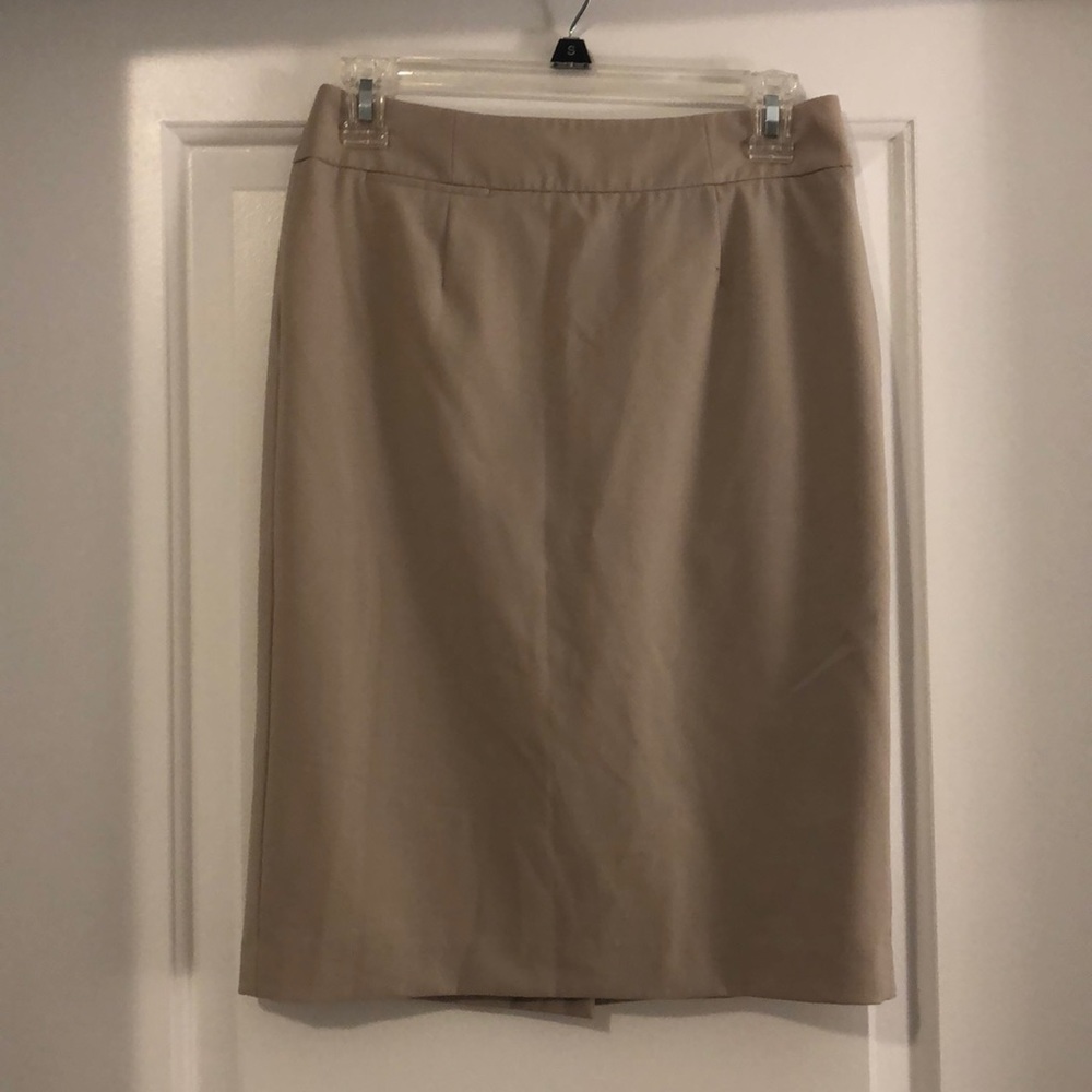 Calvin Klein Tan Pencil Skirt